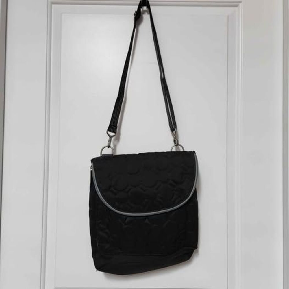 Thirty One black quilted cross body NEW